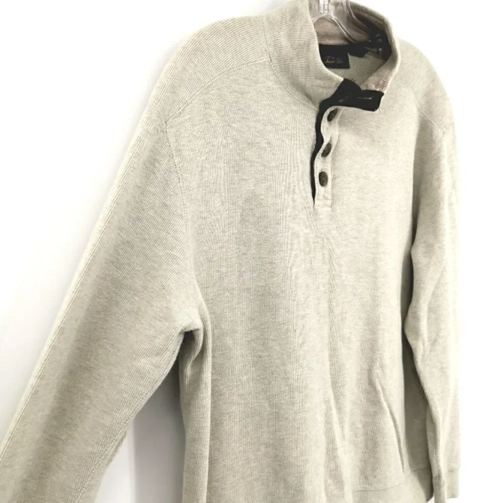 Tasso Elba Men's L Long Sleeve Cotton Sweater - Picture 8 of 15